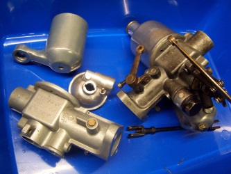 Carburettor before and after cleaning